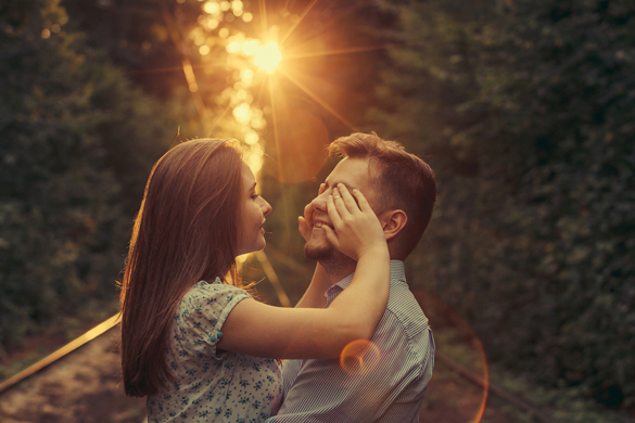 Happy moments of young couple at summer park - How to Let Your Aries Man Know How you Feel