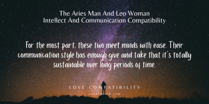 Aries Man Leo Woman Communication Compatibility 673x337 