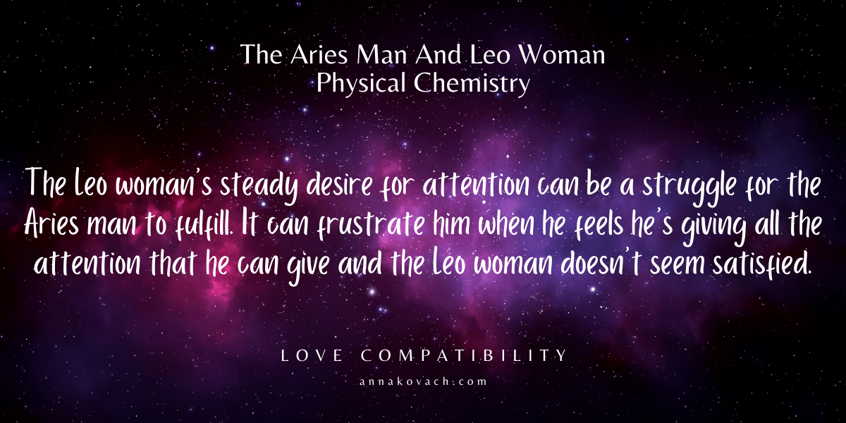 aries man leo woman physical chemistry