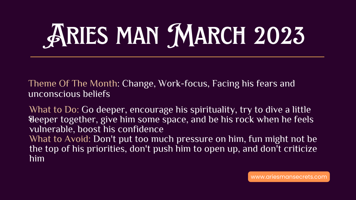 aries man march 2023 horoscope predictions